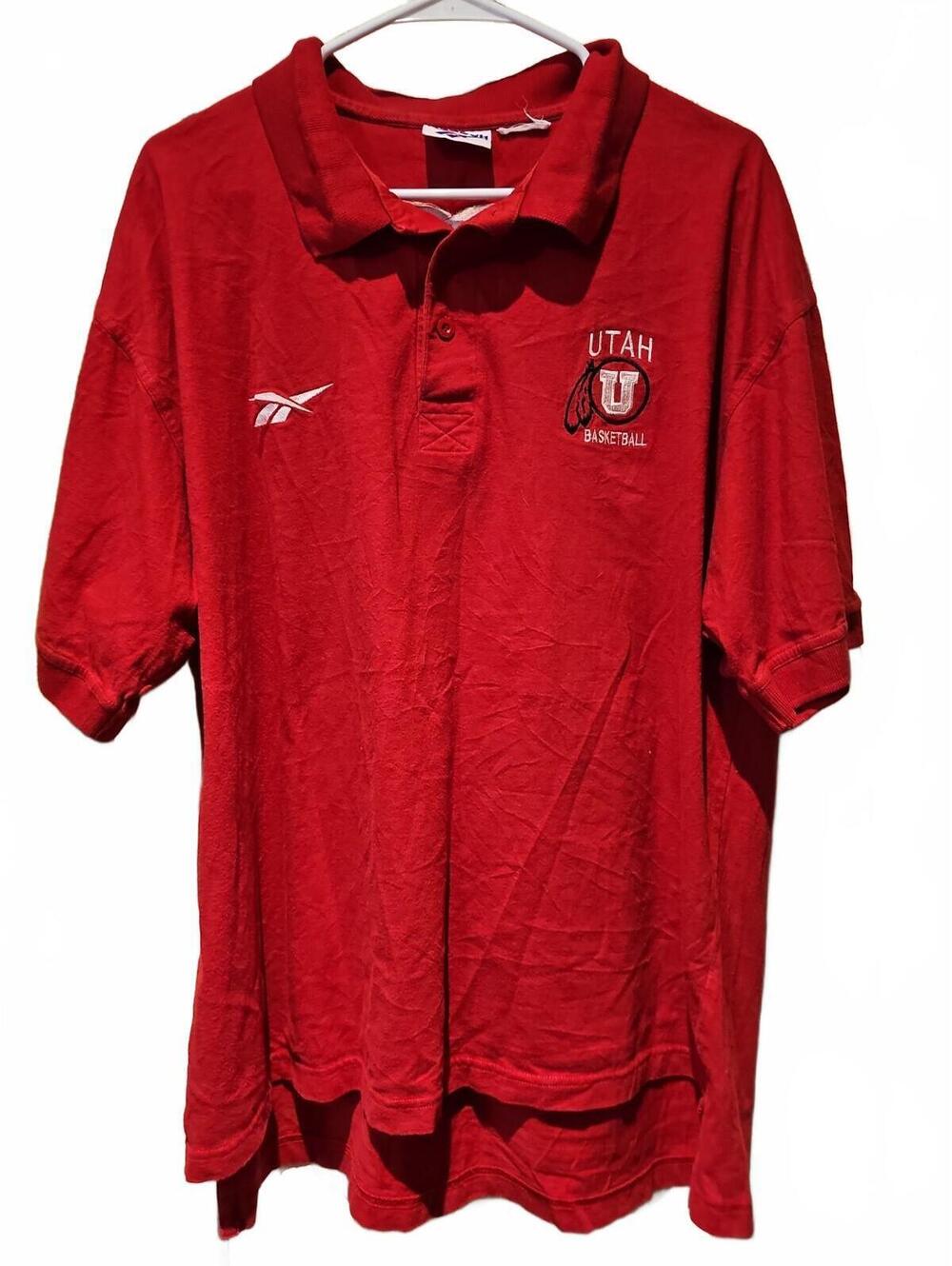 Reebok University Of Utah Utes Knights Basketball Apparel XL Golf/Casual Polo